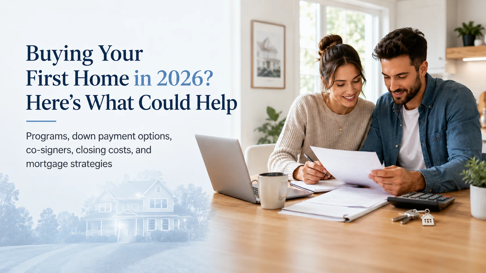 mortgage documents with a real estate agent, representing a guide on how to get pre approved for a mortgage in 2026 today for home buyers.