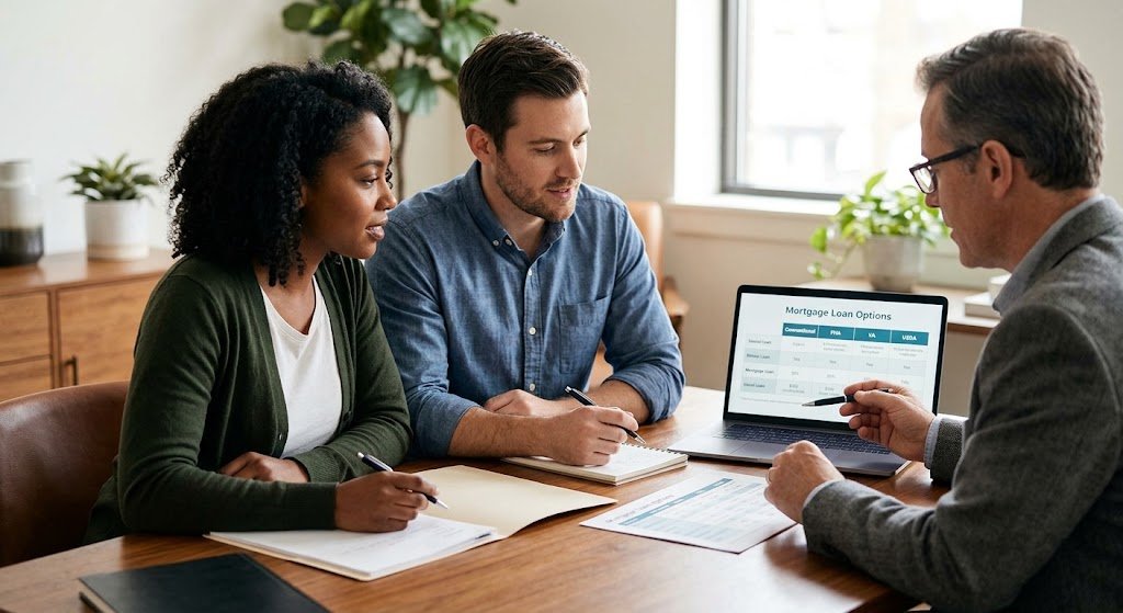 Online Mortgage Lenders offering different mortgage loan options for homebuyers